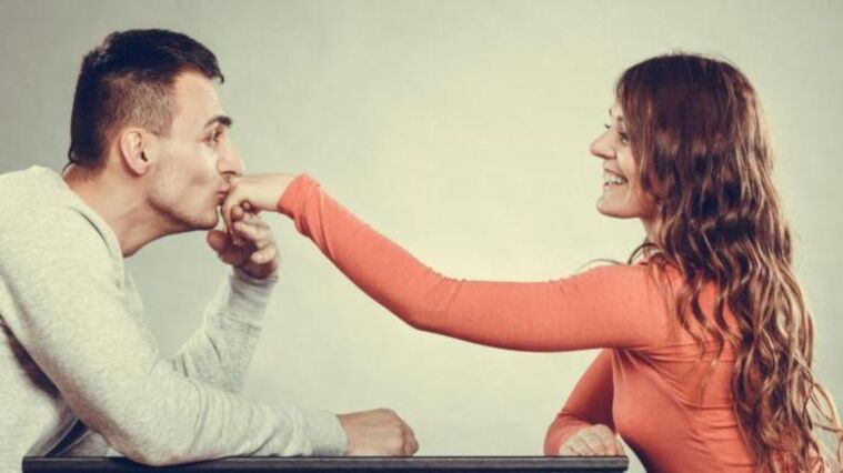 a boy is taking care of a girl and is thinking about penis enlargement