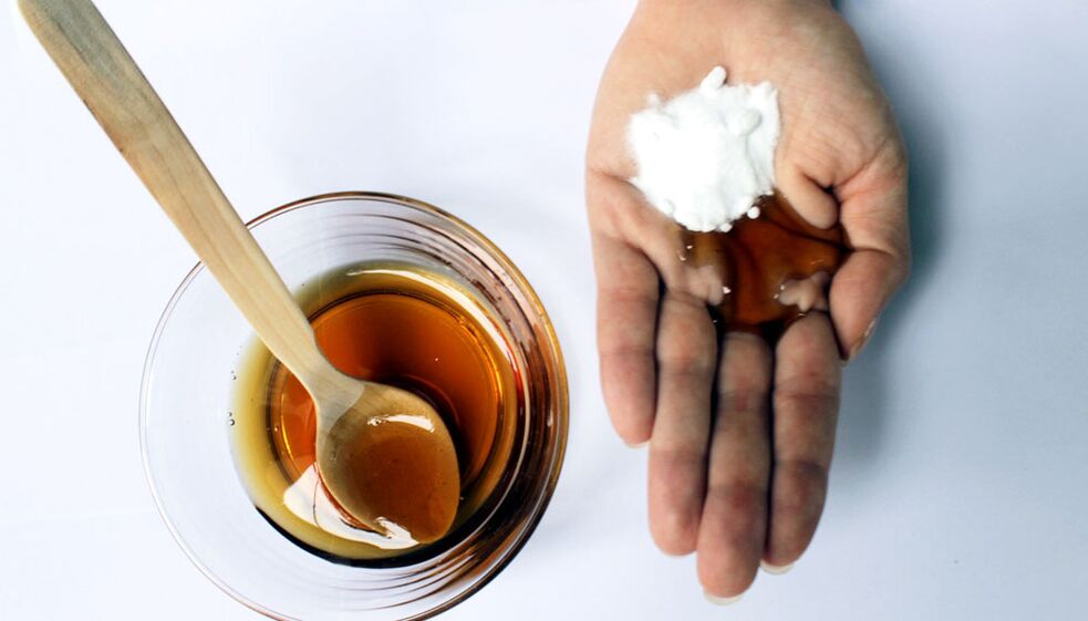 Soda and honey oil