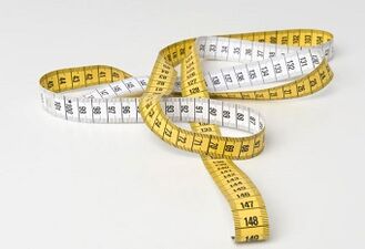 measuring tape for measuring the penis after soda augmentation